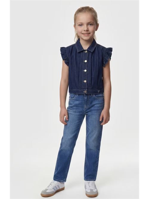 tencel rigid denim vest GUESS | J6GN00 D8280IGOF